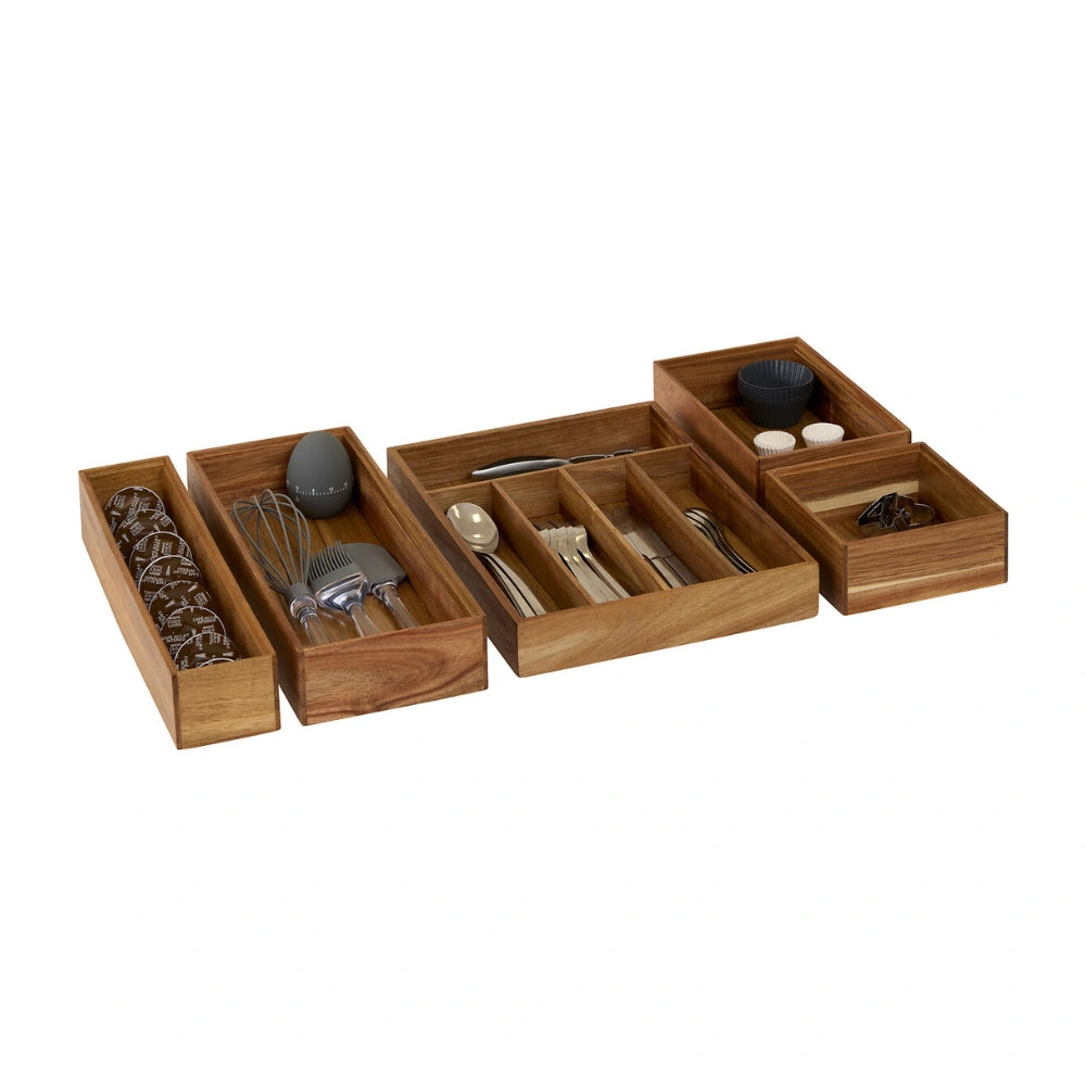 Ladebakjes Acacia hout 7 cm hoog Five®