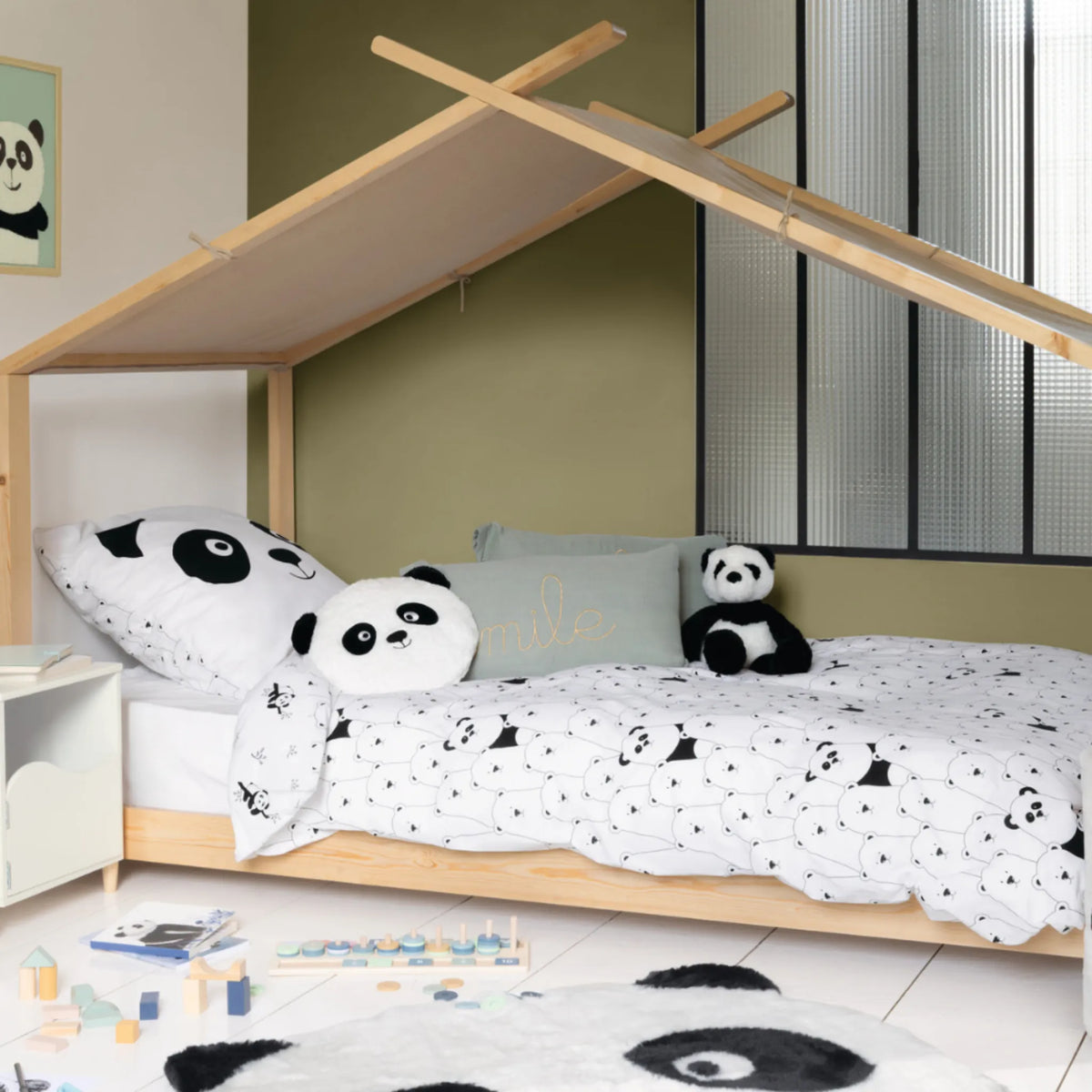 Speelgoedmand Panda Atmosphera