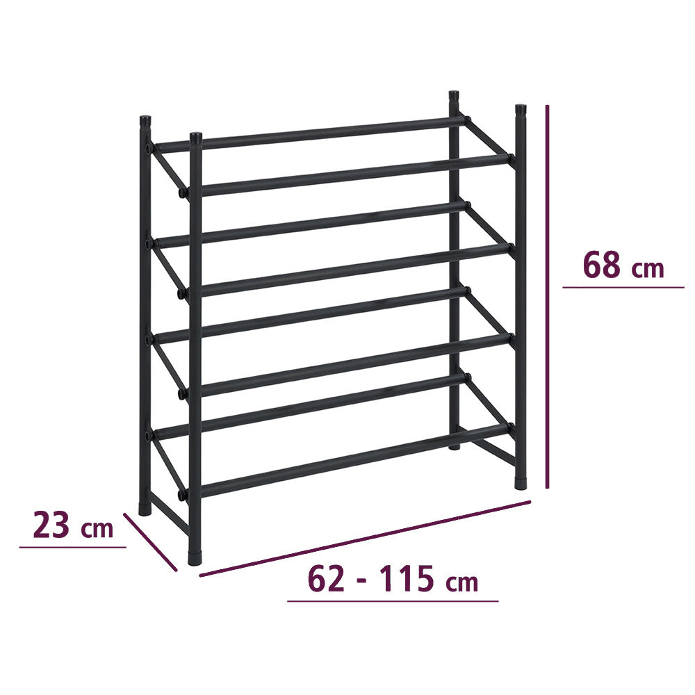 wenko-schoenenrek-zwart-metaal