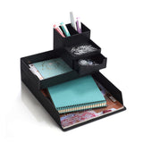 bureau organizer zwart zeller