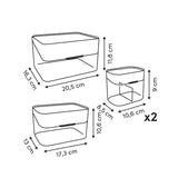 Badkamer bakjes 4-delige set Five®