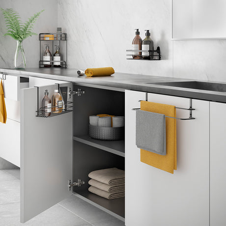 handdoekrekje-keuken-zwart-metaltex