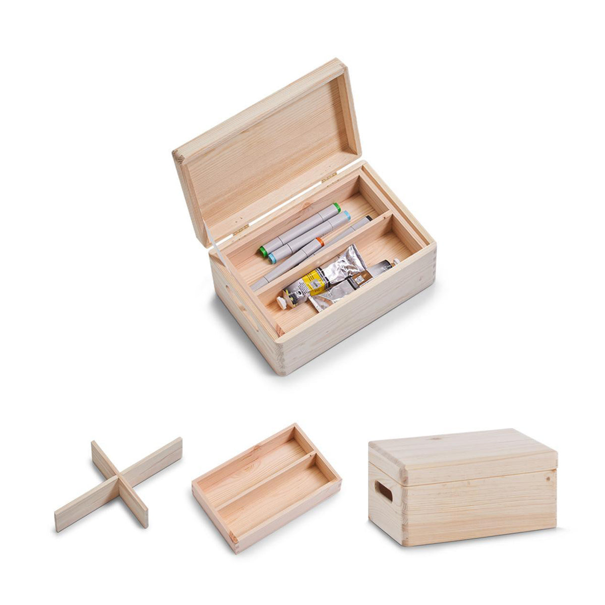 houten kistje met deksel