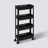 Uitschuifbare zwarte trolley Five®