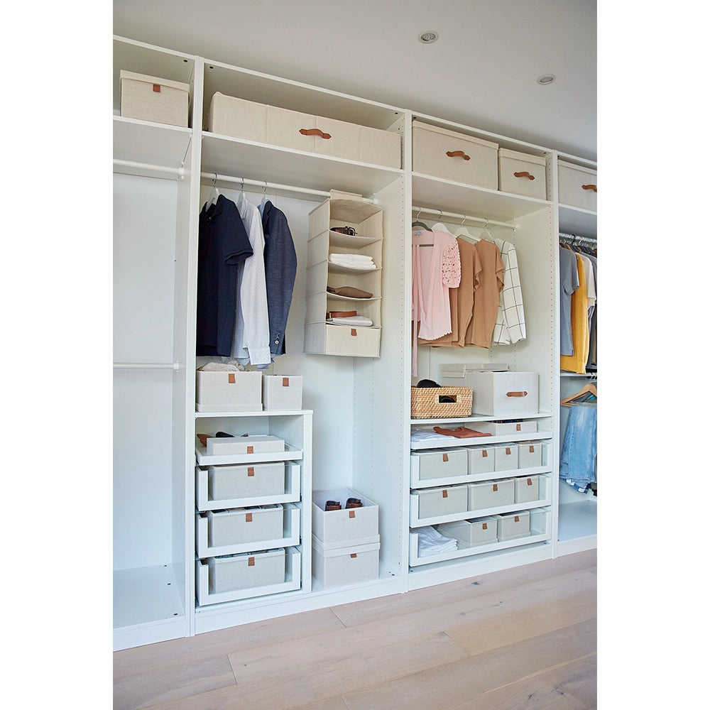 kledingkast-organiseren-beige-organizers