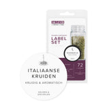 So Clever kruidenset 12 Kruidenpotjes 120 ml met Ø35mm Labels