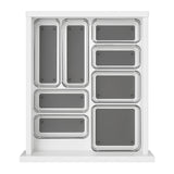 Ladebakjes met grijze anti-slip inzet 4.5 cm hoog Five®