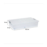 Opbergbox onder bed op wielen en klapdeksel 53 liter Five®