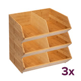 Bamboe bakje large (voordeelbundel) Five®