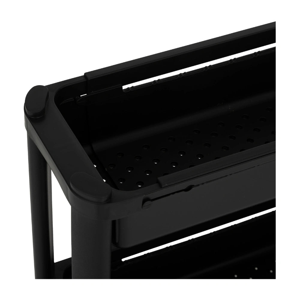 Uitschuifbare zwarte trolley Five®