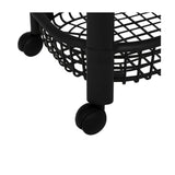 Kunststof zwarte trolley met 4 mandjes Five®